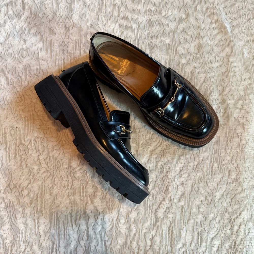 Sam Edelman Laurs lug-sole tailored loafer flats - Picture 3 of 13